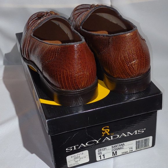 Stacy Adams Santana cognac (brown) tasseled loafers, size 11M - Picture 2 of 4